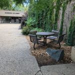 Smoking area by the Ice Arena